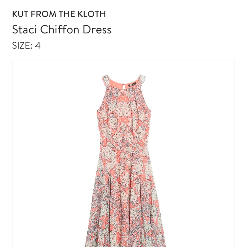 Kut From the Kloth Staci Chiffon dress